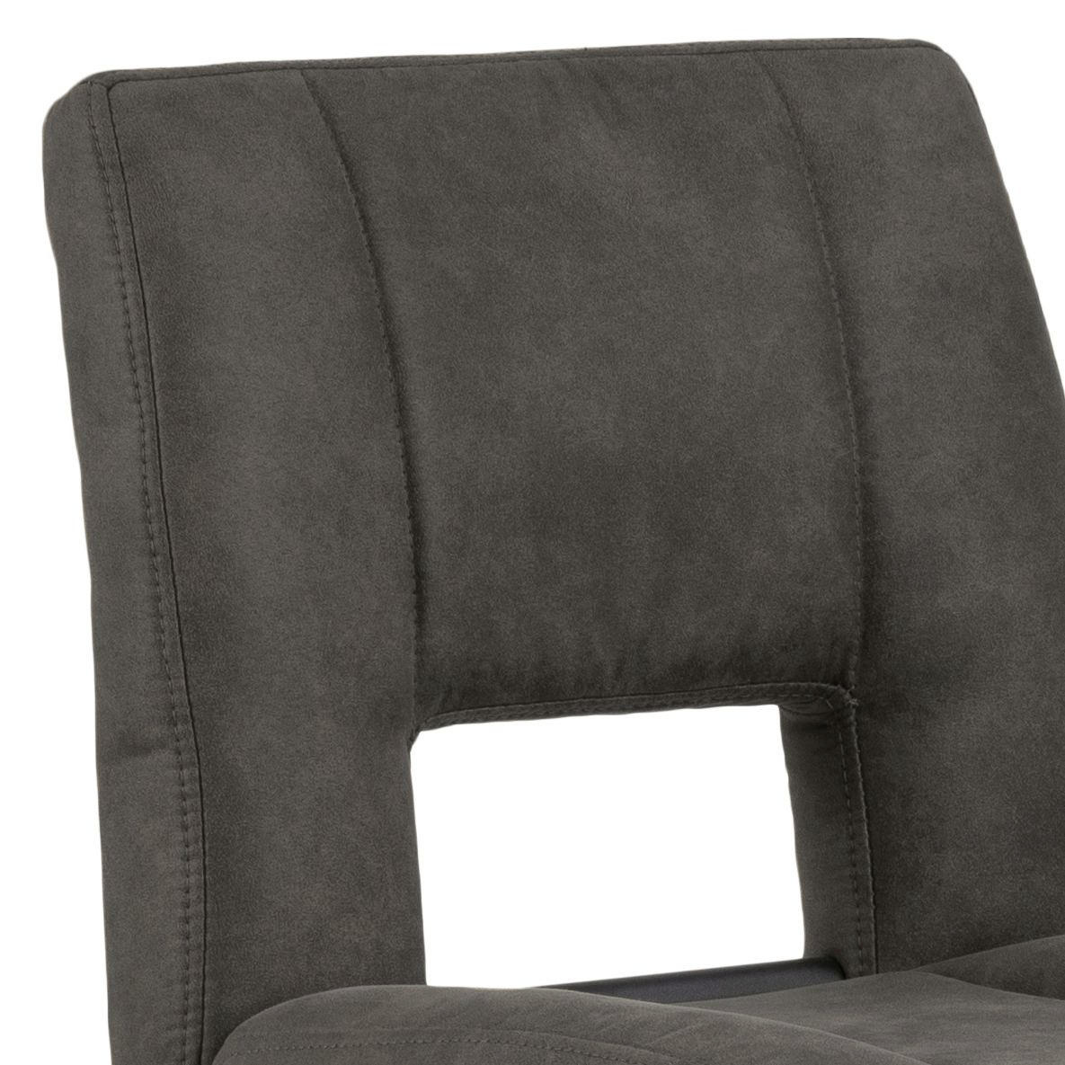 BARSKA STOLICA antracit tekstil, metal - crna/antracit, Design, tekstil/metal (41,5/94-115/52cm) - Carryhome