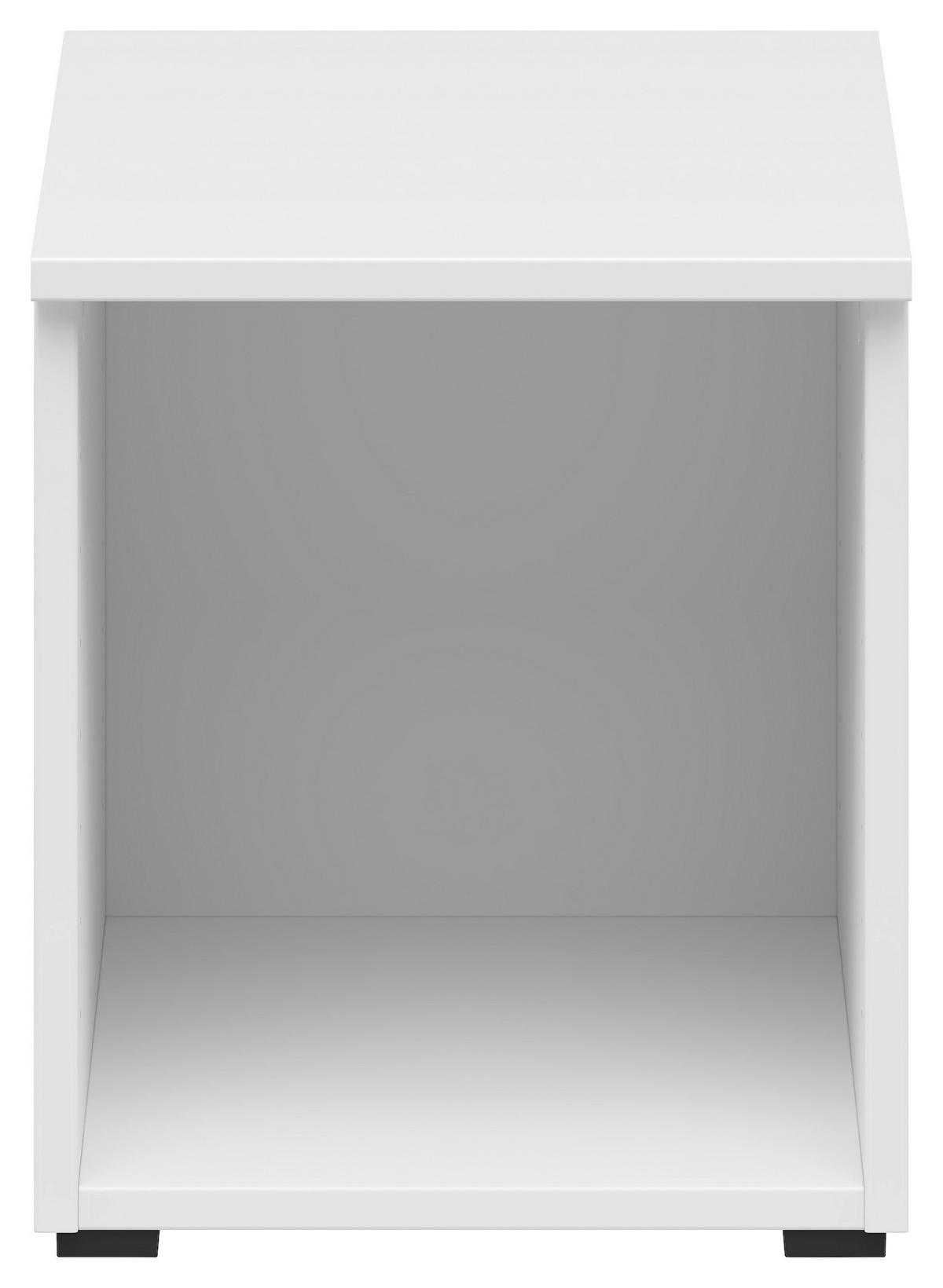 NÁSTAVEC K REGÁLU - bílá, Moderní, kompozitní dřevo (30/35/40cm) - Carryhome