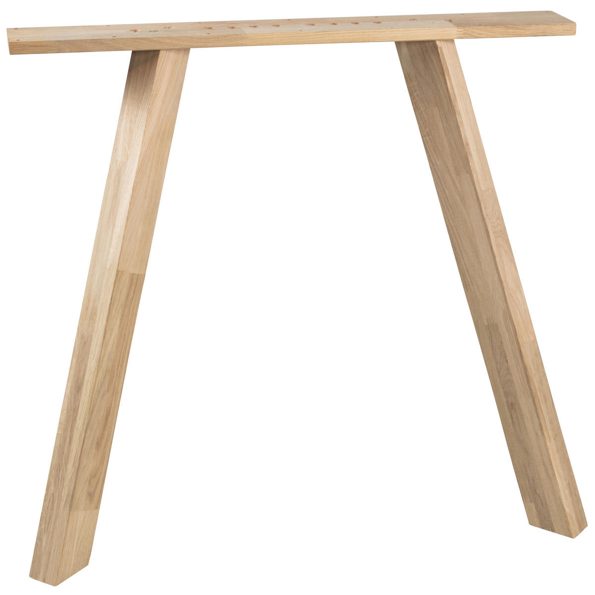 TISCHGESTELL in Holz   - Eichefarben, MODERN, Holz (79/72/10cm) - Livetastic