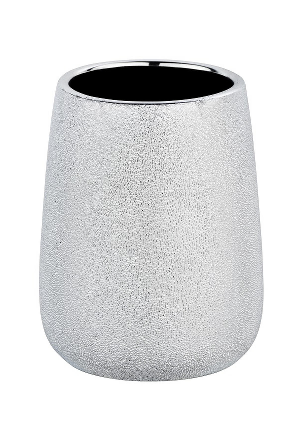 TANDBORSTGLAS keramik  - silver, Basics, keramik (8/8/10cm)
