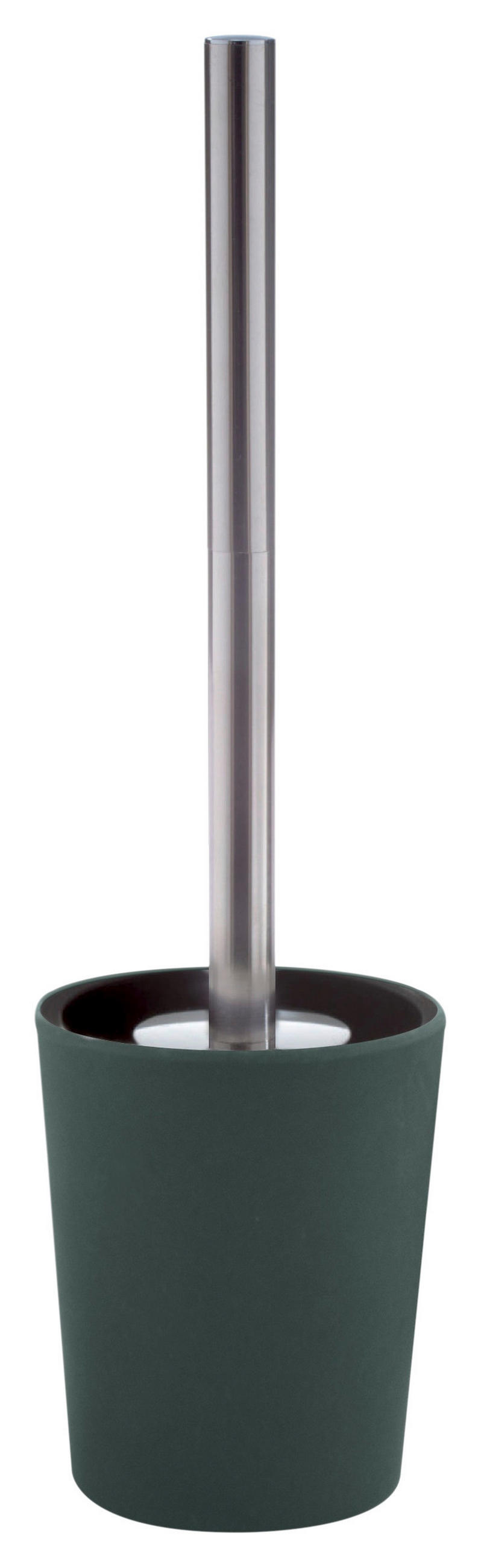 WC-BÜRSTENHALTER - Dunkelgrün, KONVENTIONELL, Naturmaterialien (10/36cm) - Spirella