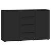 SIDEBOARD  in 135/87/43 cm  - Schwarz, Design, Holzwerkstoff/Kunststoff (135/87/43cm) - Jutzler