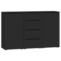 SIDEBOARD  in 135/87/43 cm  - Schwarz, Design, Holzwerkstoff/Kunststoff (135/87/43cm) - Jutzler