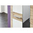GARDEROBENSCHRANK Eichefarben, Weiß - Eichefarben/Silberfarben, KONVENTIONELL, Holzwerkstoff/Kunststoff (65/198/35cm) - Xora