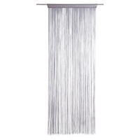 PROVÁZKOVÝ ZÁVĚS, barvy stříbra, 90/245 cm - barvy stříbra, Basics, textil (90/245cm) - Boxxx