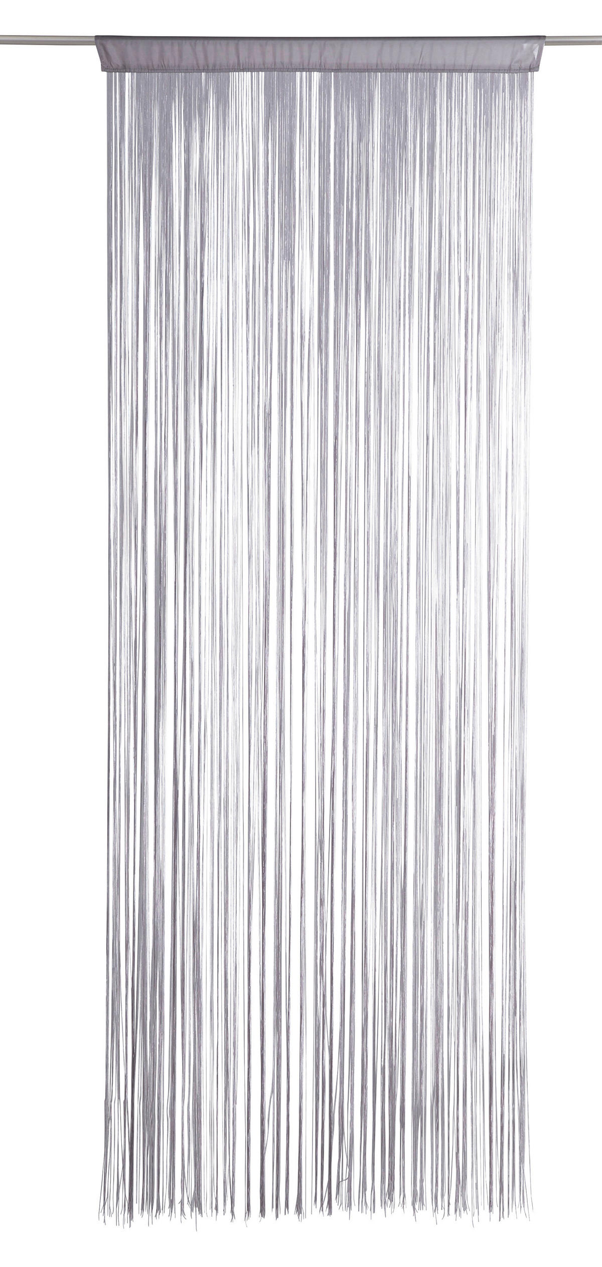 PROVÁZKOVÝ ZÁVĚS, barvy stříbra, 90/245 cm - barvy stříbra, Basics, textil (90/245cm) - Boxxx
