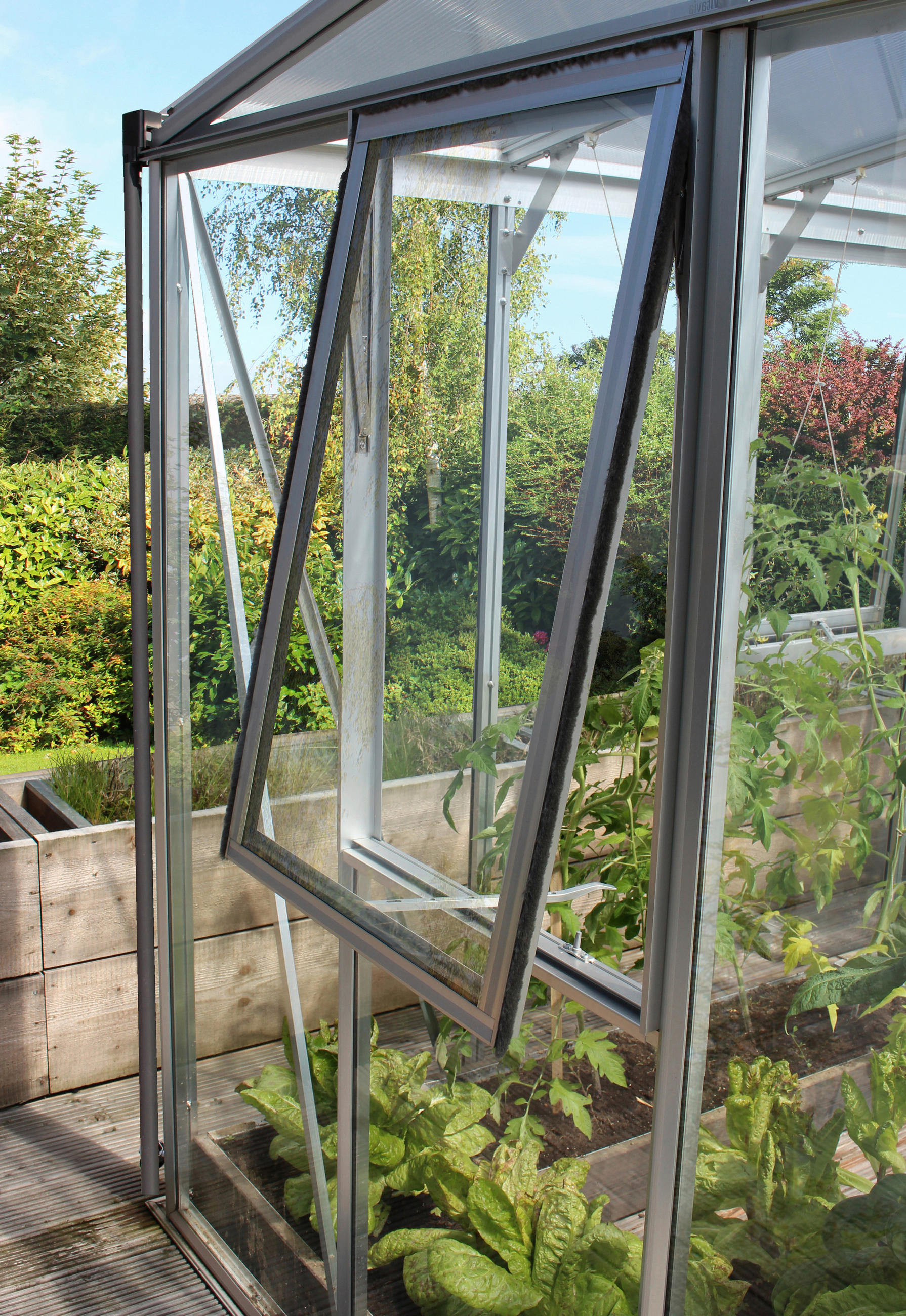 SEITENFENSTERRAHMEN - Alufarben, Basics, Glas/Metall (70,8/86,2cm)