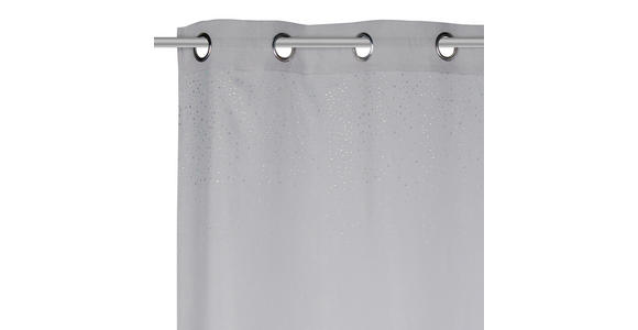 ÖSENVORHANG transparent  - Grau, KONVENTIONELL, Textil (140/245cm) - Esposa