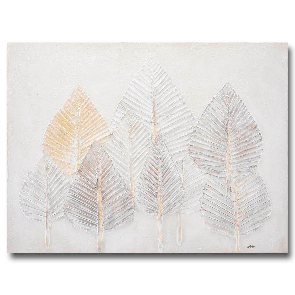 OLEJOMAĽBA, 90/120 cm - biela/béžová, Design, drevo (90/120cm)