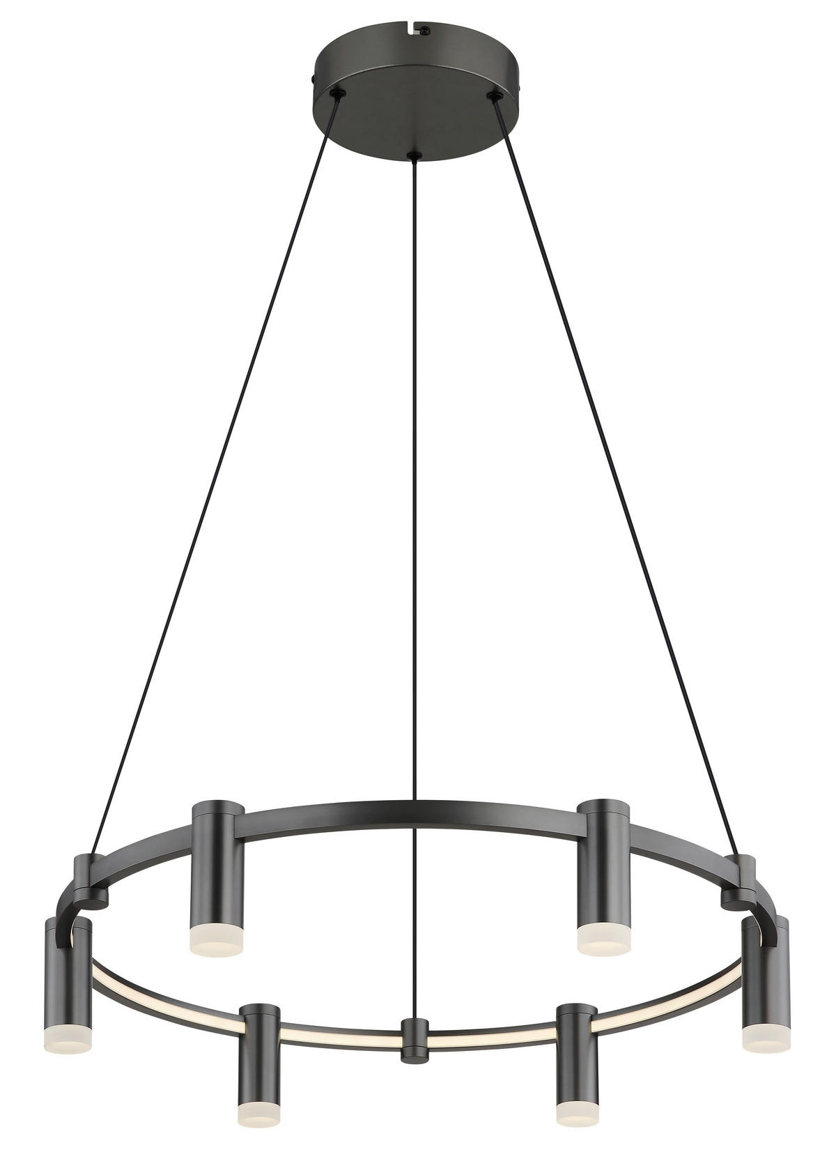 ZÁVĚSNÉ LED SVÍTIDLO, 62/120 cm  - bílá/černá, Design, kov/plast (62/120cm) - Globo