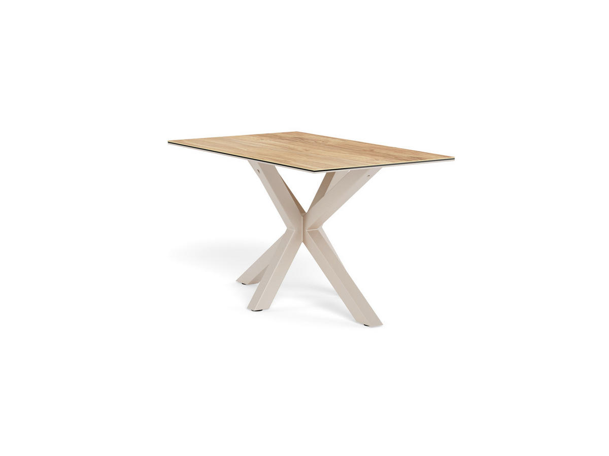 ESSTISCH in Metall, Glas, Keramik 135/80/75,5 cm  - Eichefarben/Grau, MODERN, Glas/Keramik (135/80/75,5cm) - MID.YOU