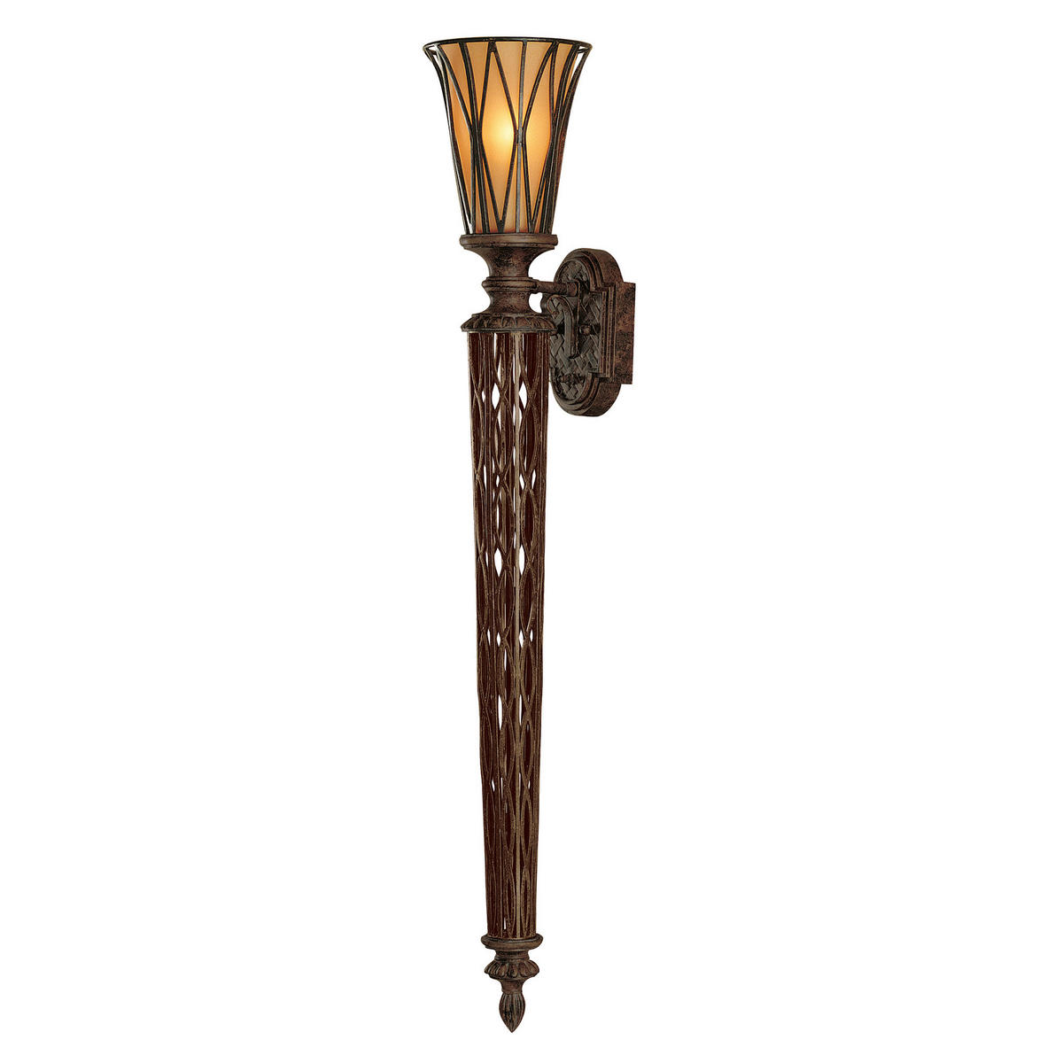 WANDLEUCHTE - Goldfarben/Bronzefarben, Romantik / Landhaus, Metall (104,8/22,2/14,6cm) - Elstead Lighting
