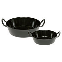 PFANNENSET 2-teilig 20+30 cm  - Schwarz, KONVENTIONELL, Metall (20+30cm) - Riess