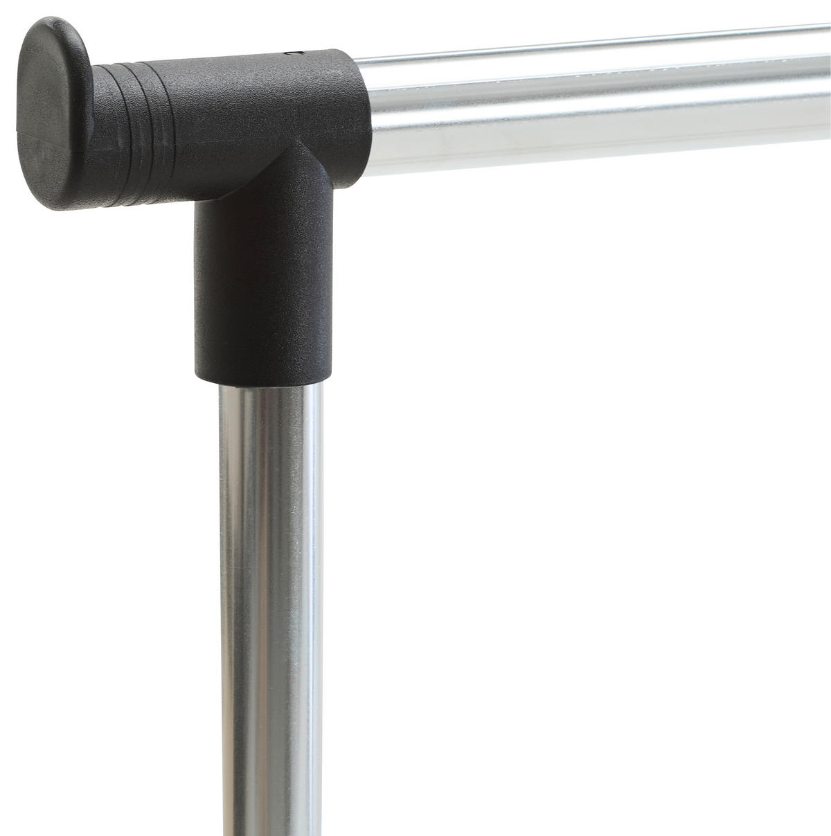 GURULÓS RUHAÁLLVÁNY fekete, krómszínű 92/99/167/48 cm   - krómszínű/fekete, Basics, műanyag/fém (92/99/167/48cm) - Boxxx