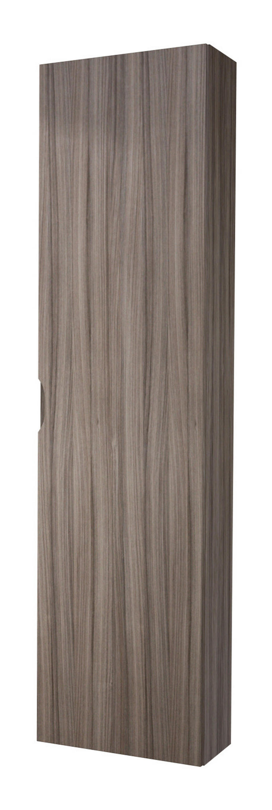 DULAP BAIE MEDIU 35/140/20 cm  - argintiu/culoare lemn larice, Basics, sticlă/material pe bază de lemn (35/140/20cm) - Welnova