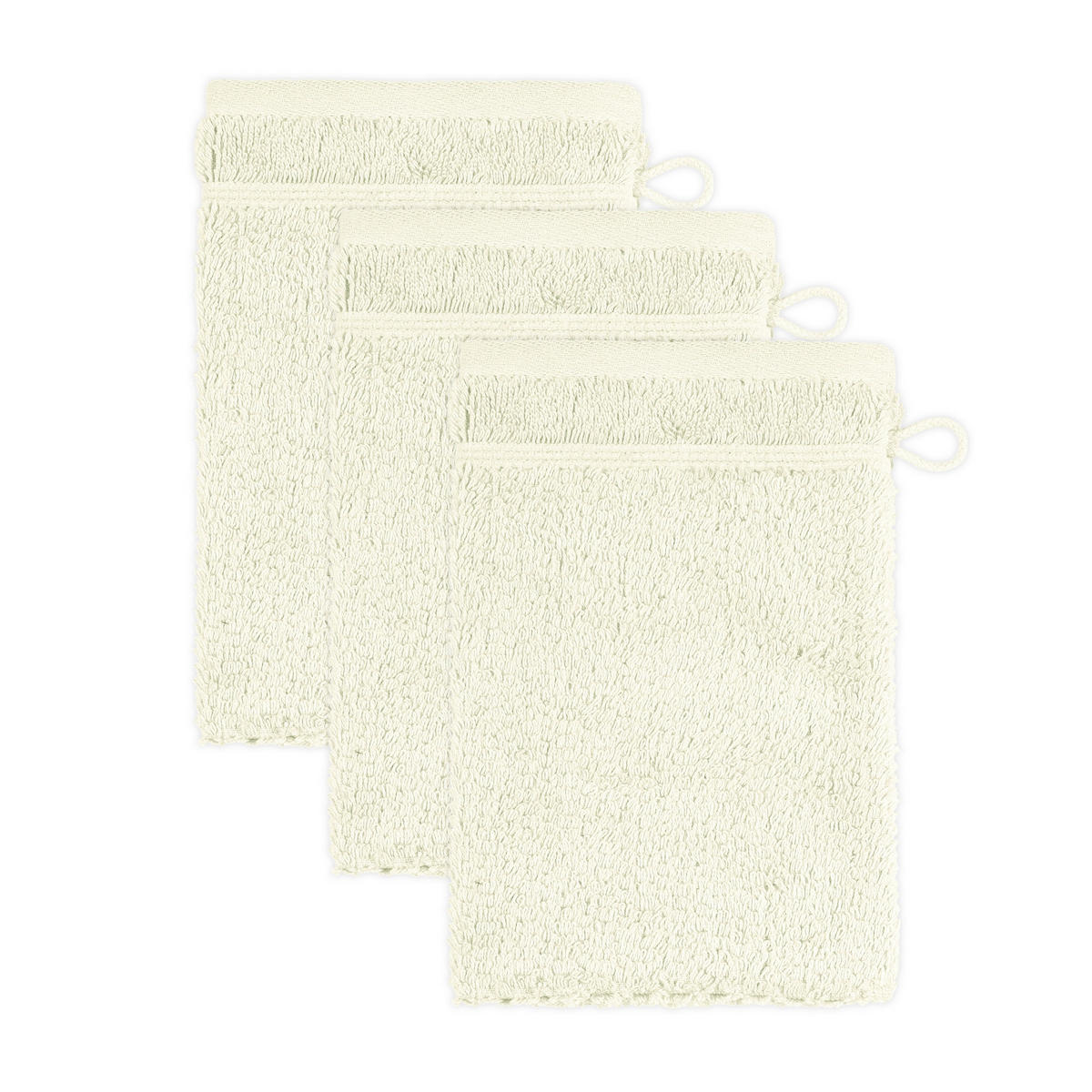 FROTTIERSET FROTTANA PEARL Elfenbein 3-teilig  - Elfenbein, Basics, Textil (15/20cm) - Moeve