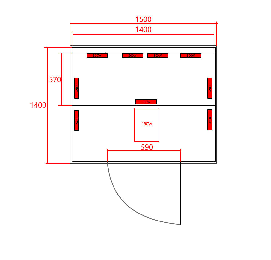 INFRAROTKABINE für 2 Personen  - Braun, Basics, Holz (150/200/150cm) - Sanotechnik