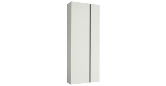 GARDEROBE 5-teilig in 220/185/33 cm - Weiß, Design, Glas/Holzwerkstoff (220/185/33cm) - Moderano