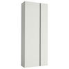 GARDEROBENSCHRANK Gardasee  in 60/165/33 cm  - Weiß, Design, Holzwerkstoff (60/165/33cm) - Moderano
