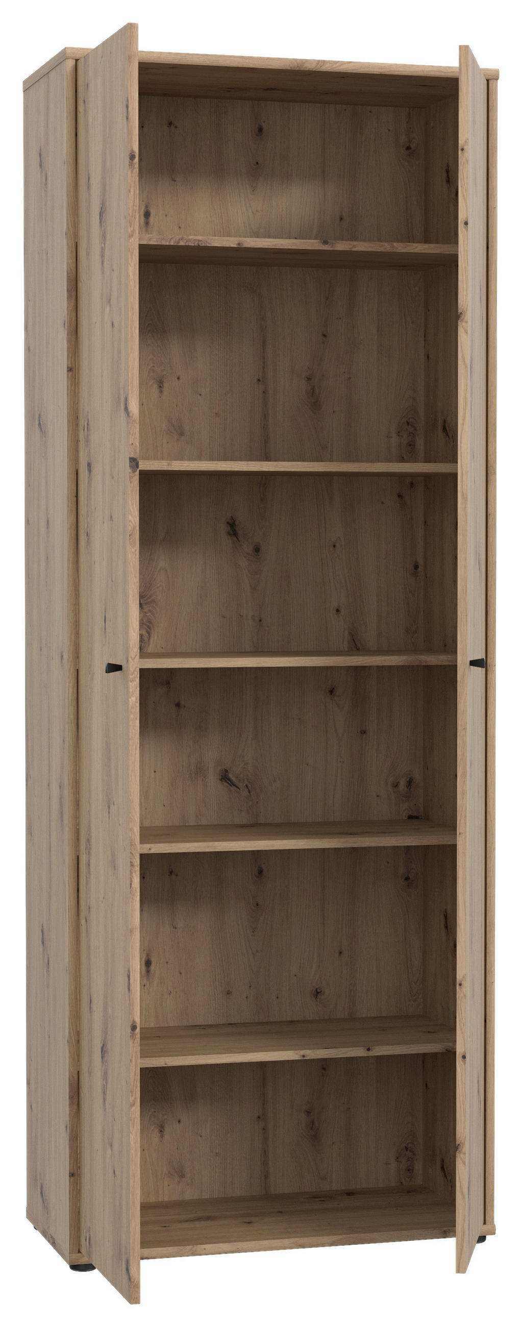 DREHTÜRENSCHRANK in Eiche Artisan  - Eiche Artisan, Design, Holzwerkstoff (73,7/197,5/34,8cm)