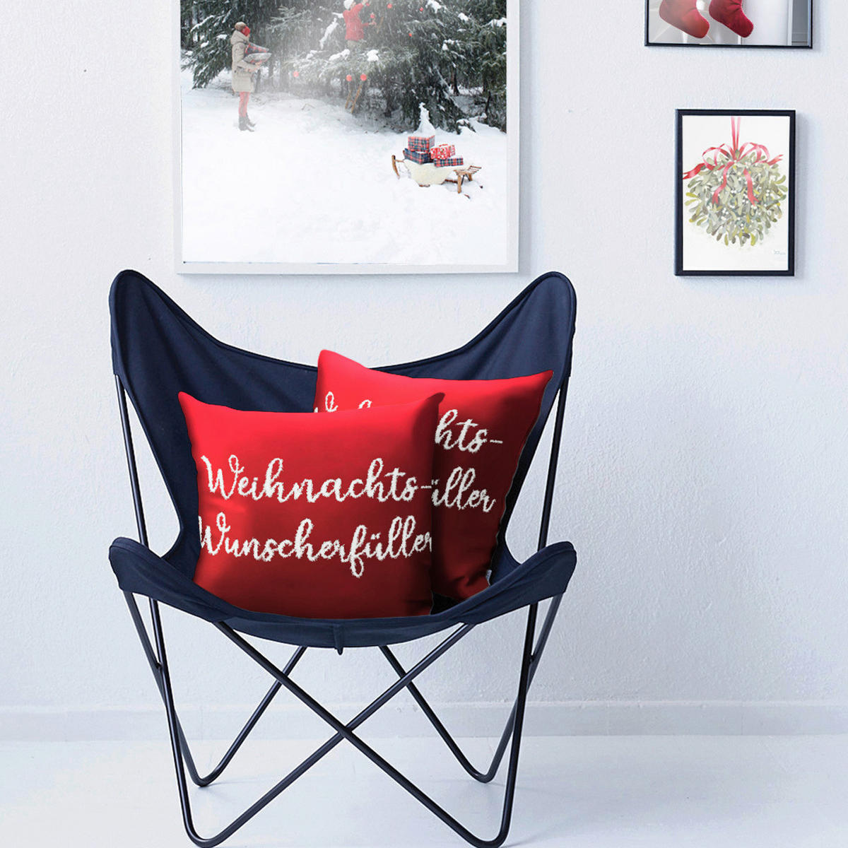 KISSENHÜLLE 46/46 cm  - Rot, LIFESTYLE, Textil (46/46cm) - Apelt