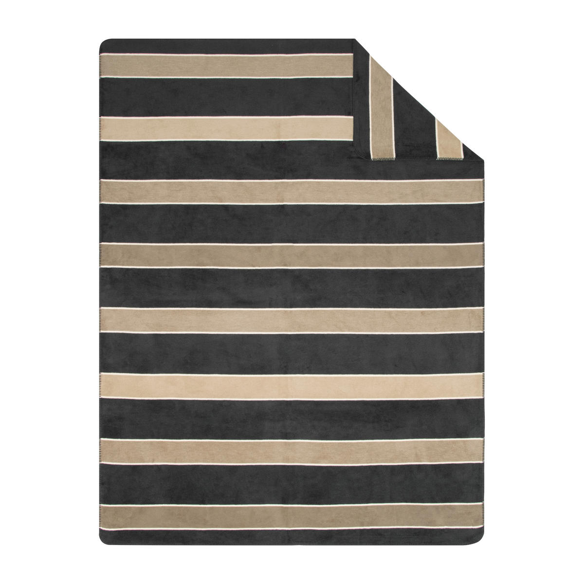 WOHNDECKE 150/200 cm  - Anthrazit/Beige, KONVENTIONELL, Textil (150/200cm) - Novel