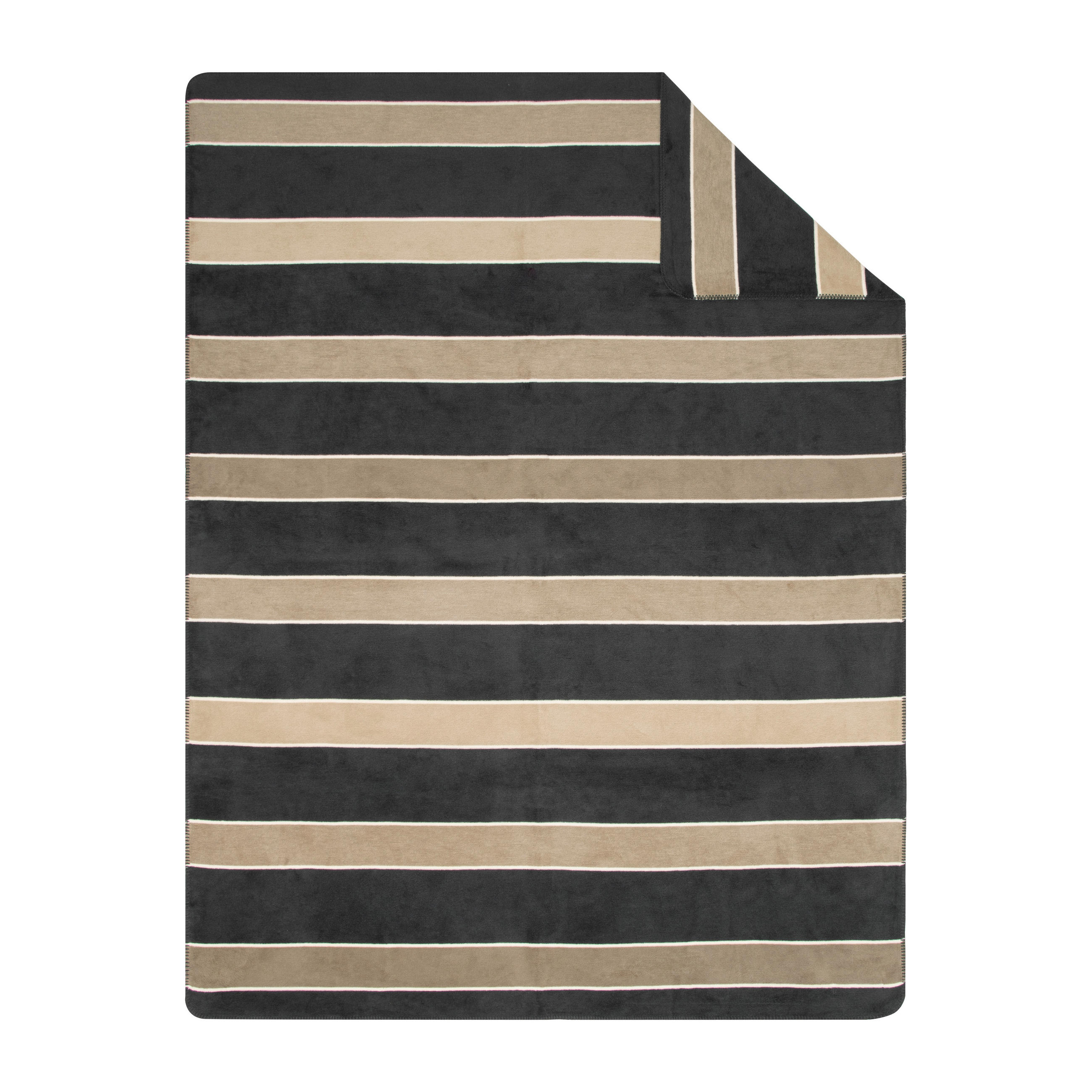 Novel Wohndecke Anthrazit, Beige 150x200 cm