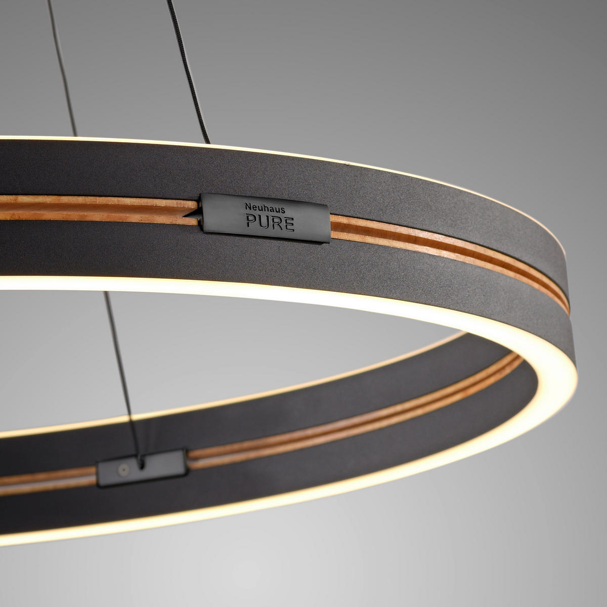 ZÁVĚSNÉ LED SVÍTIDLO, 50/50/350 cm  - černá, Basics, kov (50/50/350cm) - Neuhaus PURE