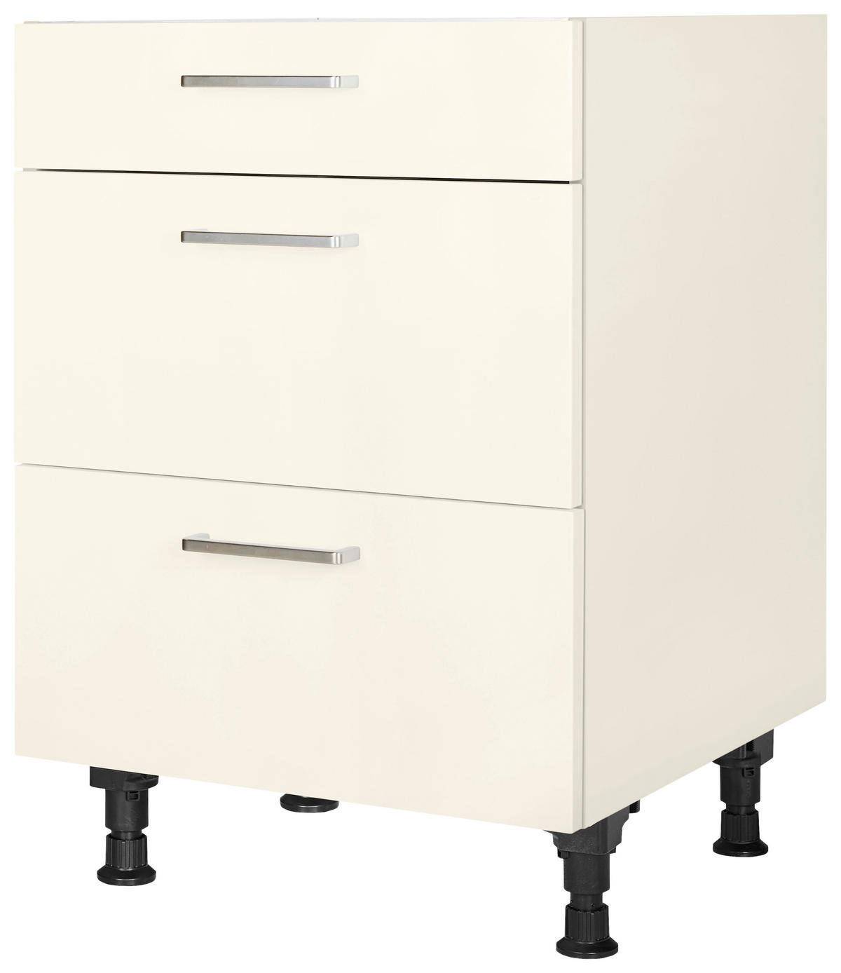 KOCHFELDUMBAUSCHRANK 60/87/56 cm  in Magnolie  - Edelstahlfarben/Magnolie, MODERN, Holzwerkstoff/Metall (60/87/56cm) - Nobilia