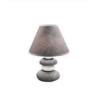 STOLNÁ LAMPA, E14, 25/33,50 cm  - sivá/biela, Basics, textil/keramika (25/33,50cm) - Fischer & Honsel