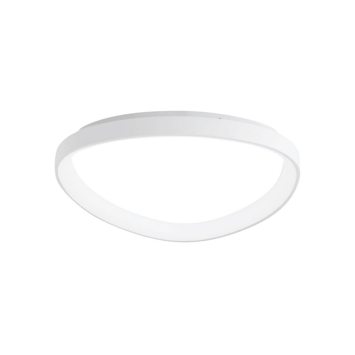 LED-DECKENLEUCHTE Quirk 42/7 cm   - Goldfarben, KONVENTIONELL, Kunststoff/Metall (42/7cm) - Fabas Luce