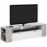 TV-ELEMENT Grau, Weiß - Chromfarben/Weiß, Design, Holzwerkstoff/Kunststoff (180/50/40cm) TV-ELEMENT Grau, Weiß - Chromfarben/Weiß, Design, Holzwerkstoff/Kunststoff (180/50/40cm)