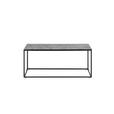 COUCHTISCH rechteckig Grau, Schwarz 110/60/45 cm  - Schwarz/Grau, Design, Glas/Metall (110/60/45cm) - Xora