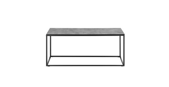 COUCHTISCH rechteckig Grau, Schwarz 110/60/45 cm  - Schwarz/Grau, Design, Glas/Metall (110/60/45cm) - Xora