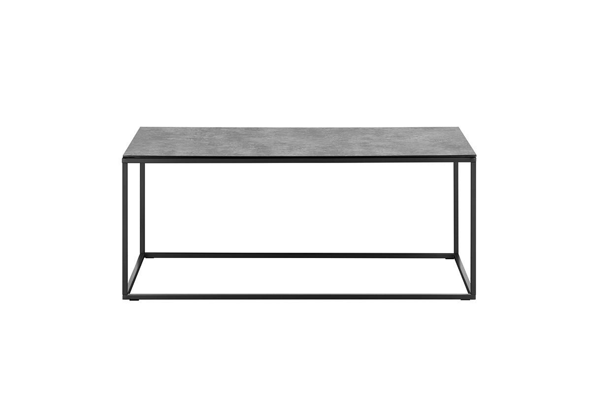COUCHTISCH Sicherheitsglas 110/60/45 cm rechteckig Grau, Schwarz  - Schwarz/Grau, Design, Glas/Metall (110/60/45cm) - Xora