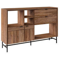 SIDEBOARD  in 140/93/38 cm  - Schwarz/Braun, Design, Holz/Metall (140/93/38cm) - Carryhome