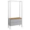 GARDEROBE  in 84/177/42 cm  - Eichefarben/Grau, Trend, Holzwerkstoff/Metall (84/177/42cm) - Stylife