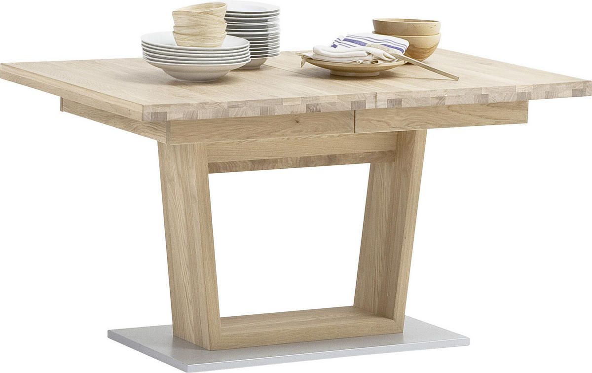 ESSTISCH in Holz 140-220/90/77 cm  - Eichefarben, Konventionell, Holz (140-220/90/77cm) - MID.YOU