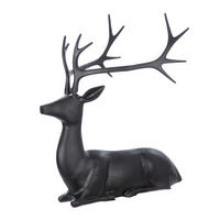 DEKOHIRSCH - Schwarz, Basics, Metall (64/83/41cm)