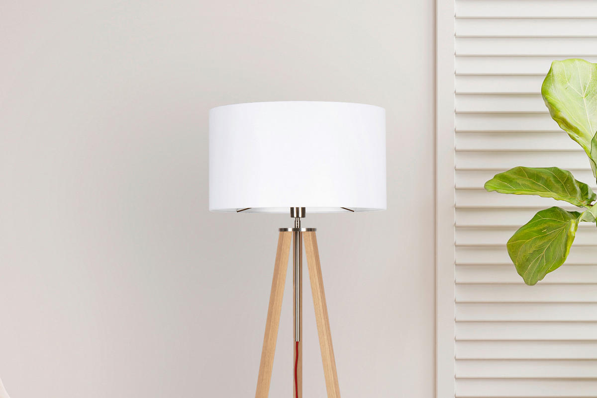 STEHLEUCHTE  50/150/50 cm   - Eiche Bianco/Eichefarben, MODERN, Naturmaterialien/Holz (50/150/50cm)