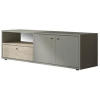 LOWBOARD  in 35/42/136 cm  - Creme/Schwarz, Design, Holzwerkstoff (35/42/136cm) - Livetastic