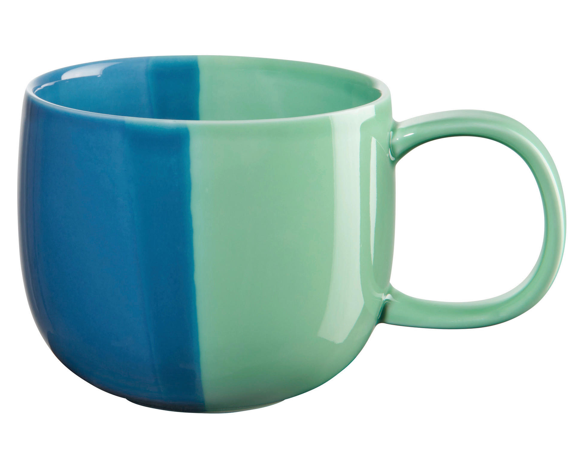 ŠOLJA  Joy  400 ml      - zelena/svetloplava, Osnovno, keramika (10/8,5cm) - ASA