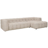 SOFFA i beige  - beige/svart, Design, metall/trä (354/68/105-170cm) - Johann Jakob