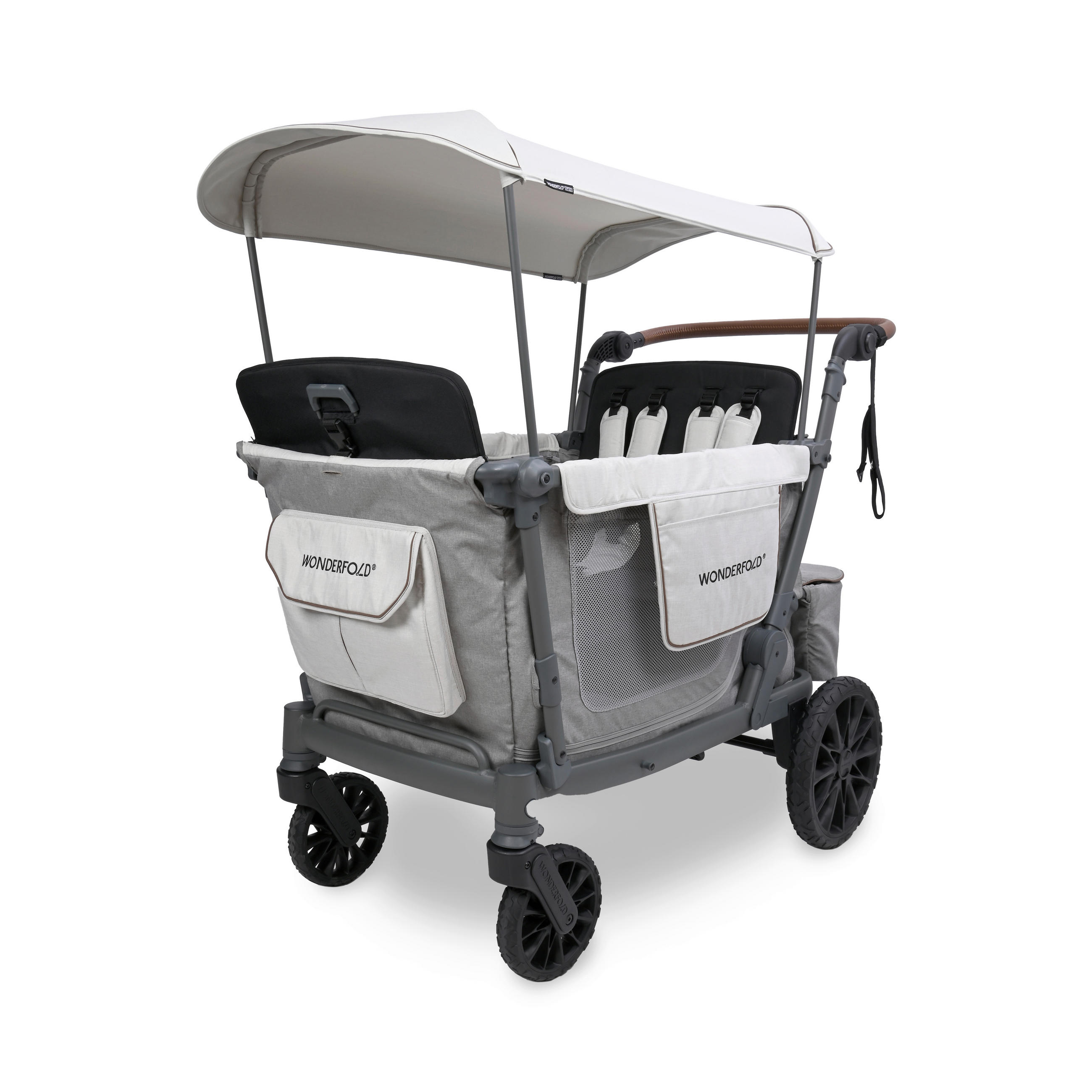 Wonderfold Bollerwagen L4 Series 4 Seater Wagon Grau 135x120x75 cm
