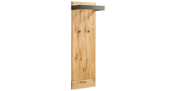 GARDEROBENPANEEL in 56/165/32 cm - Eichefarben/Anthrazit, Natur, Holz/Metall (56/165/32cm) - Waldwelt
