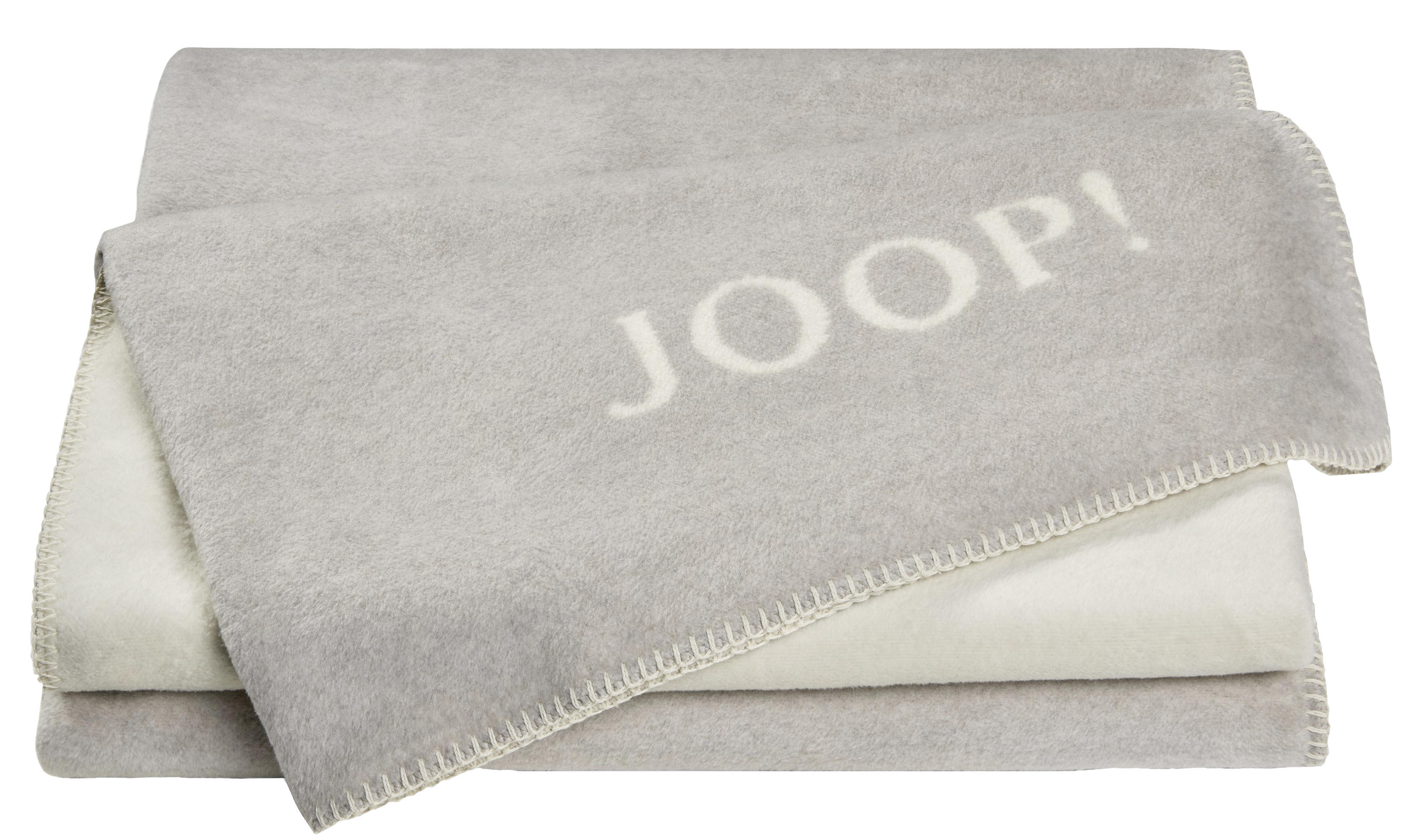 WOHNDECKE Uni Doubleface 150/200 cm  - Beige/Hellgrau, Basics, Textil (150/200cm) - Joop!