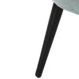 OHRENSESSEL Plüsch Mintgrün  - Schwarz/Hellblau, KONVENTIONELL, Textil/Metall (83/110/92cm) - Carryhome