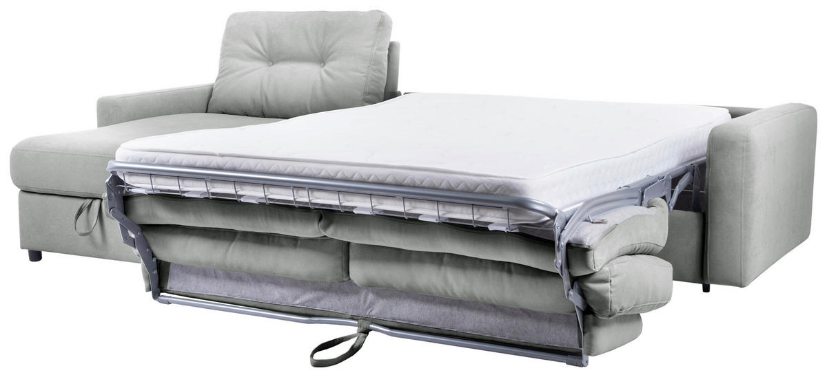 ECKSOFA Grau Webstoff  - Schwarz/Grau, KONVENTIONELL, Kunststoff/Textil (160/270cm) - Carryhome