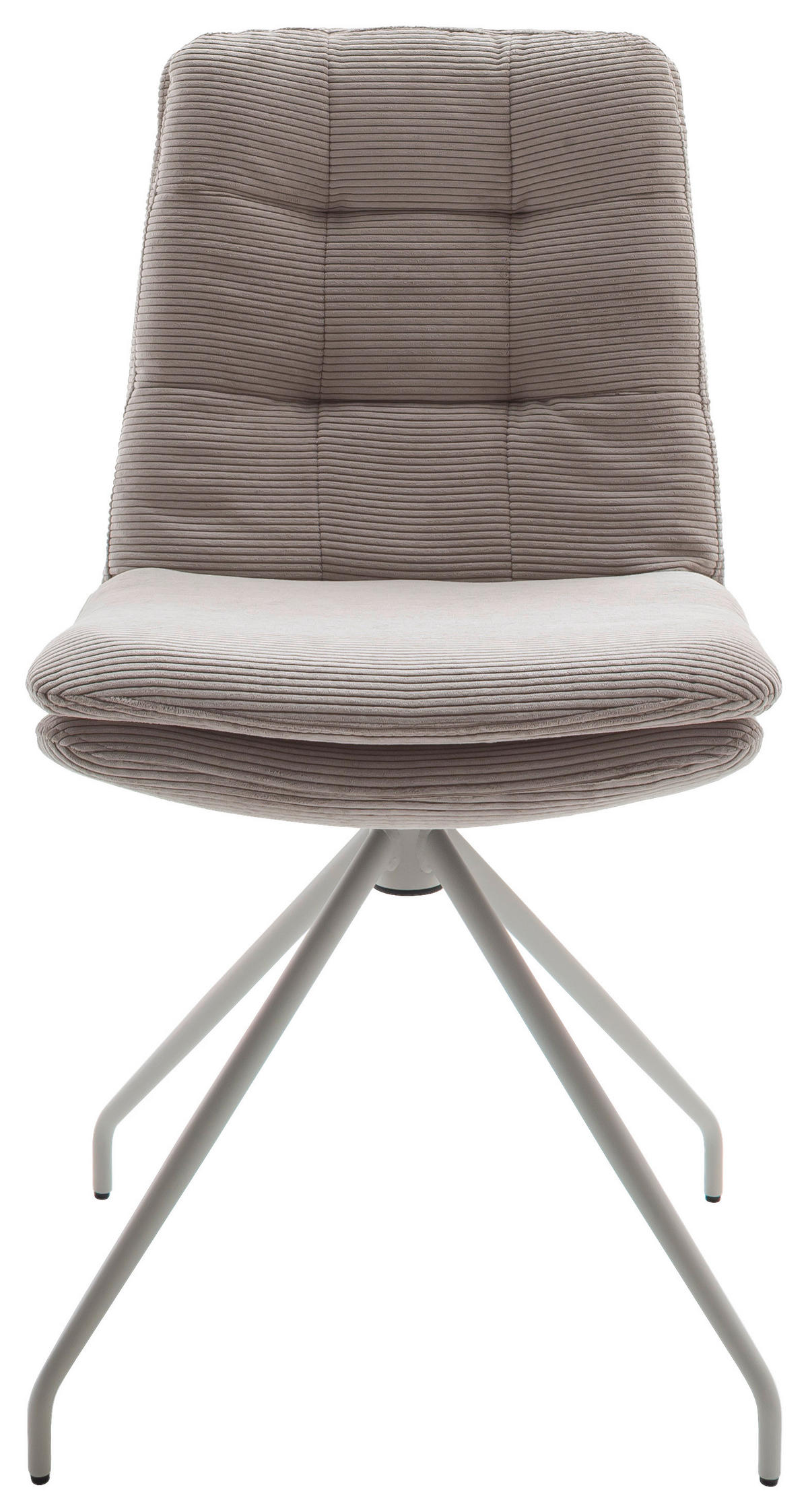 STUHL Cord  - Sandfarben/Seidengrau, Design, Textil/Metall (49/90/68cm) - Johann Jakob