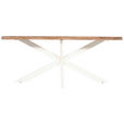TISCHGESTELL in Metall 160/70/72 cm - Creme, Design, Metall (160/70/72cm) - Landscape
